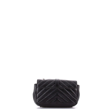 Saint Laurent Classic Monogram Crossbody Bag Matelasse Chevron Leather Baby