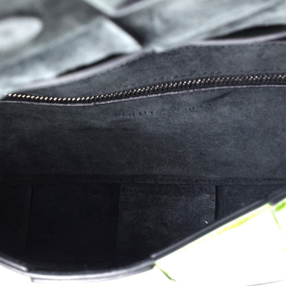 Bottega Veneta Cassette Crossbody Bag Maxi Intrecciato Crinkled Metallic Leather