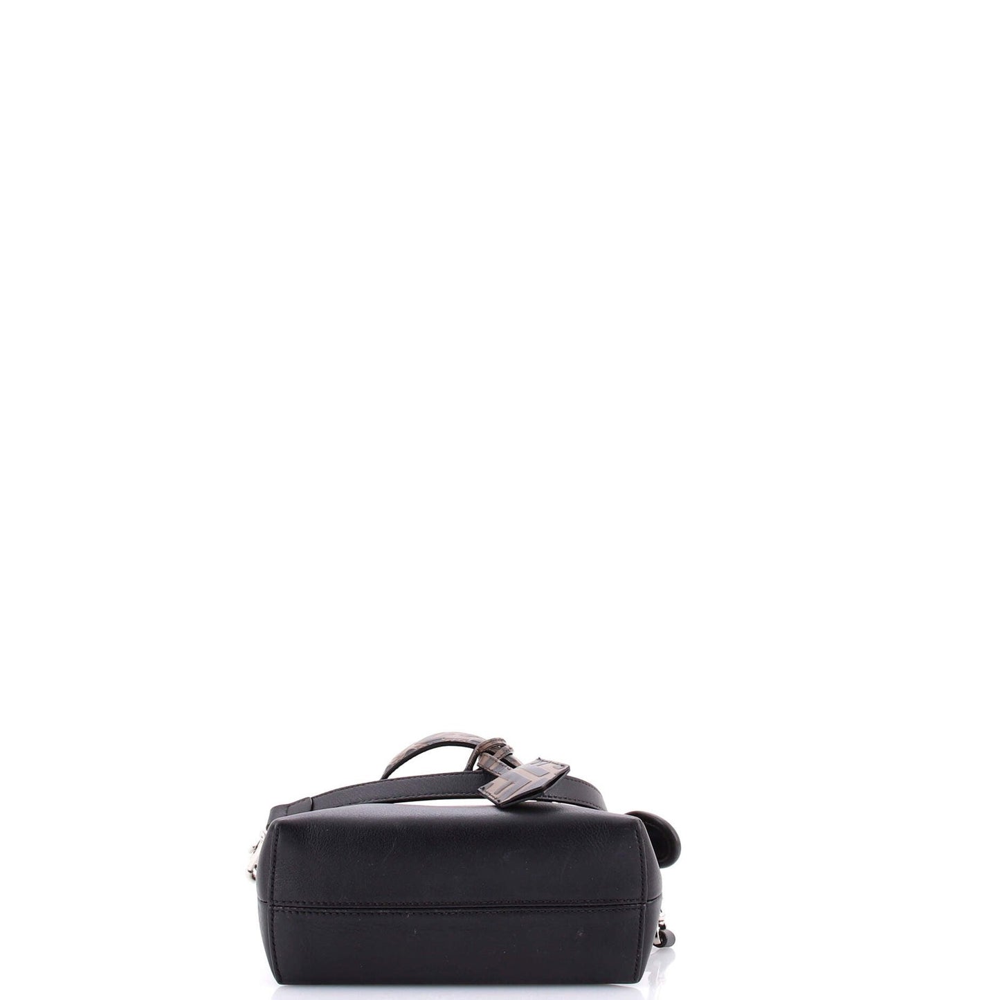 Fendi By The Way Satchel Leather With Zucca Embossed Detail Mini