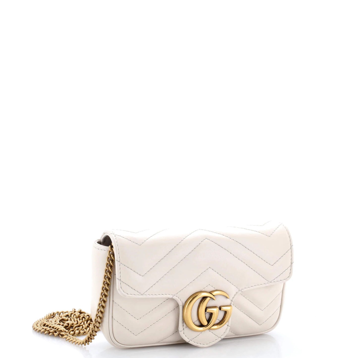 Gucci Gg Marmont Flap Bag Matelasse Leather Super Mini