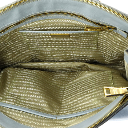 Prada Double Zip Lux Tote Saffiano Leather Large