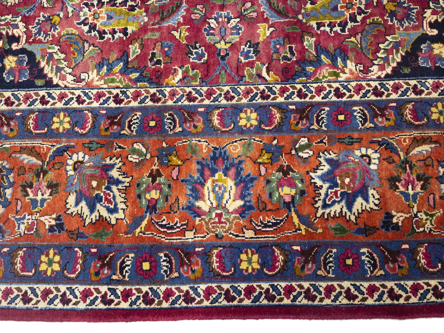 ft Hand-Knotted Signed Traditional Floral Wool Rug Oriental Home Carpet 10X13