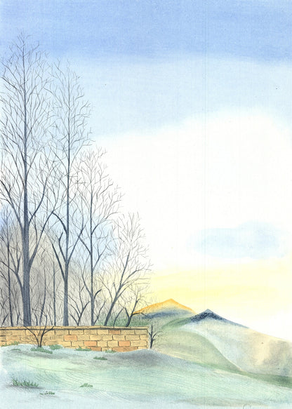 Borris Saillart Au Bout De La Cloture Signed " Etching Contemporary