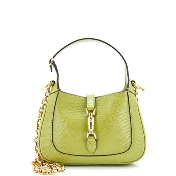Gucci Jackie 1961 Chain Hobo Metallic Lizard Mini
