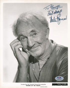 Walter Brennan Signed/Inscr 8X10 B/W Photo 