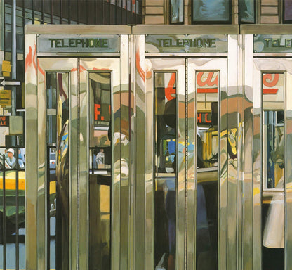 Richard Estes Telephone Booths " Offset Lithograph Pop Art
