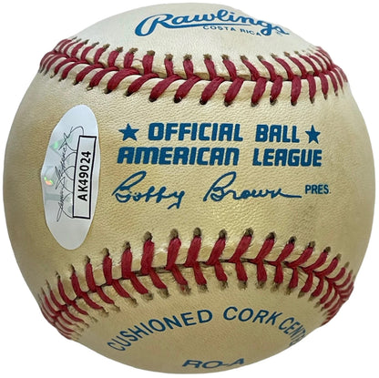 Johnny Mize Autographed Official American League