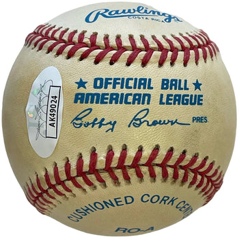 Johnny Mize Autographed Official American League