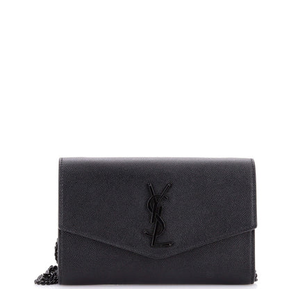 Saint Laurent Uptown Chain Wallet Leather