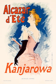 1896 Alcazar Dt Kanjarowa Jules Cheret For Les Affiches Illustrees