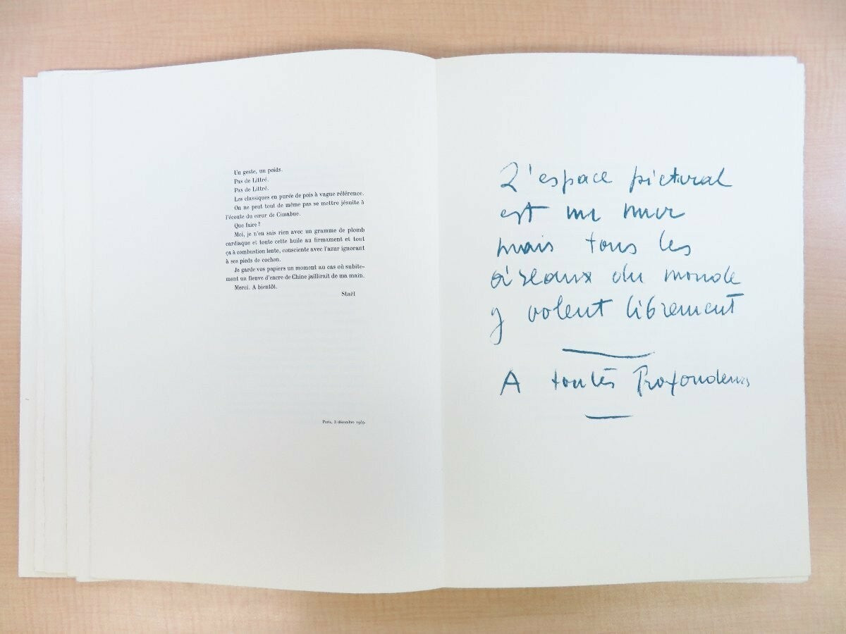 Nicolas De Stael -Lettres De Nicolas De Stael A Pierre Lecuire 1966 Ed225 Signed