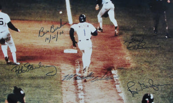 Buckner/Wilson/Stanley/Robinson/Gedman Multi-Signed 11X14 Photo Psa/Dna 192801