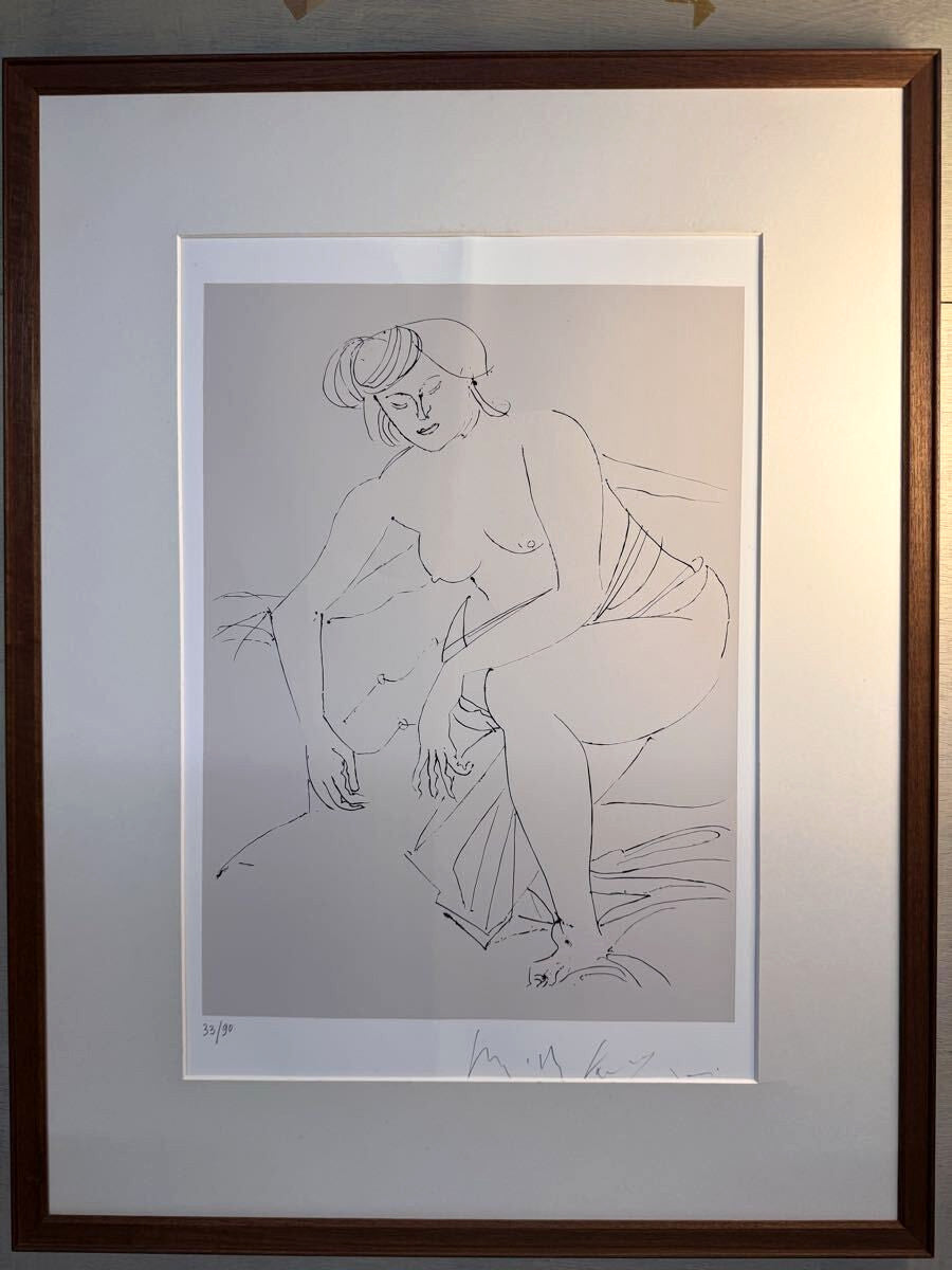 Pericle Fazzini Italian Woman Signed Lithograph Nude Figure Art 33/90 Italy