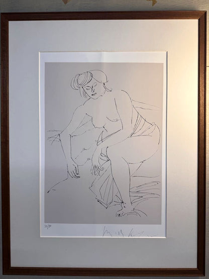 Pericle Fazzini Italian Woman Signed Lithograph Nude Figure Art 33/90 Italy