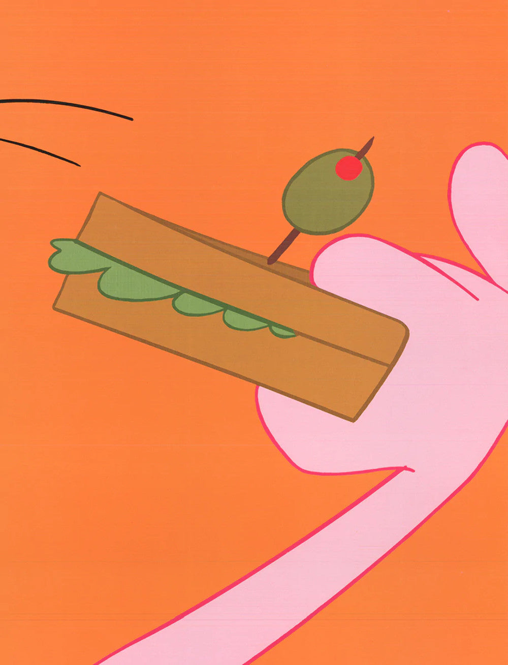 Blake Edwards The Pink Panther Enjoying Someone Else'S Sandwich " Offset