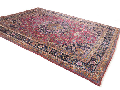 Handmade Traditional Floral Style Signed Rug Wool Oriental Home Carpet 10X13 ft