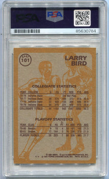 Larry Bird 1981 - 1982 Topps Super Action Autographed Card Psa/Dna Certified