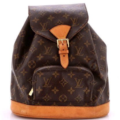 Louis Vuitton Vintage Montsouris Backpack Monogram Canvas Mm
