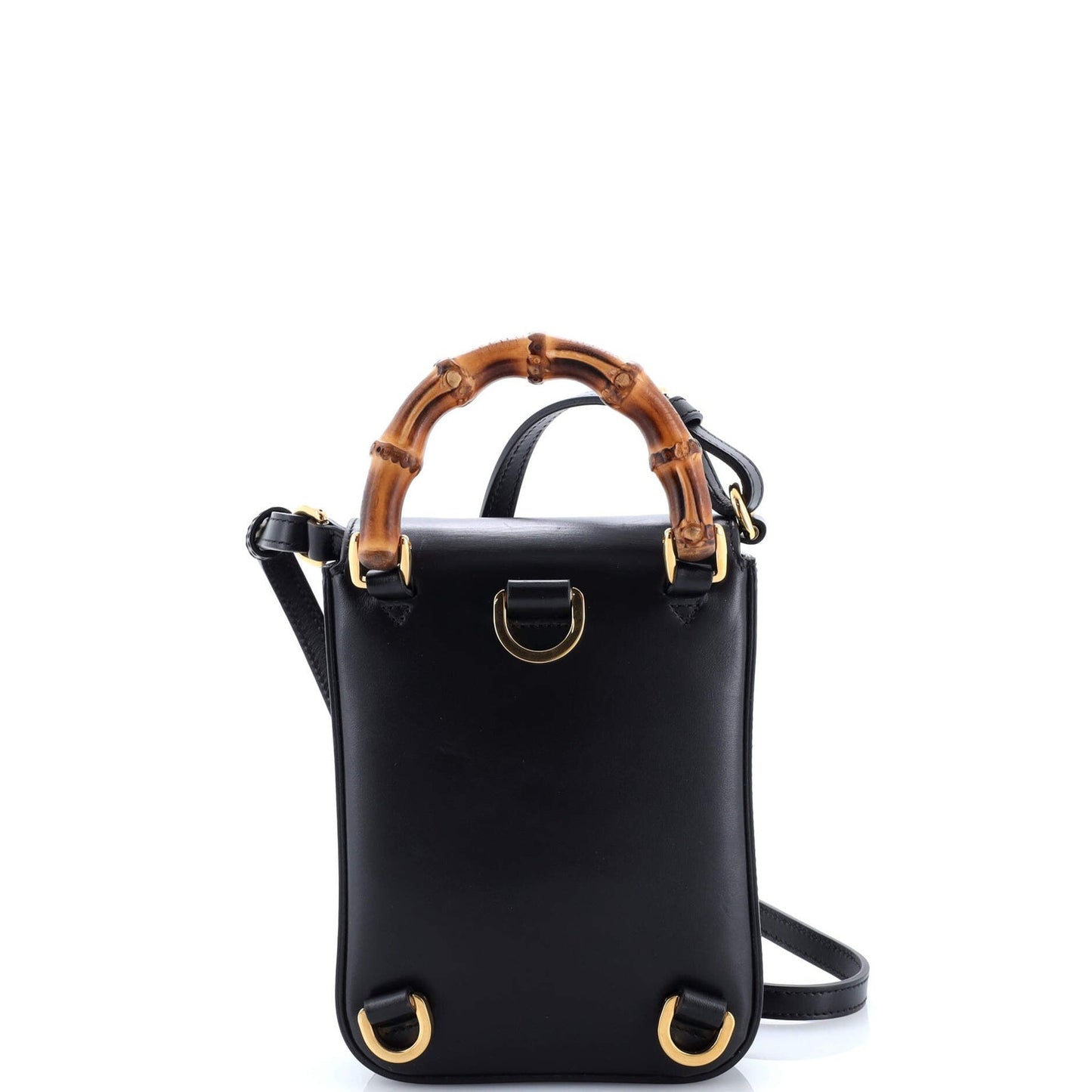 Gucci Bamboo Top Handle Backpack Leather Mini