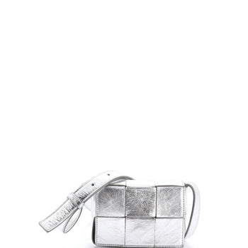 Bottega Veneta Cassette Crossbody Bag Maxi Intrecciato Leather Extra Mini