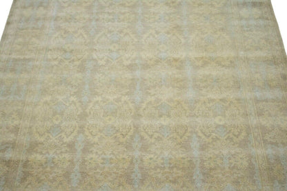 6X9 Ft Hand-Knotted Wool Chobi Peshawar Rug Muted