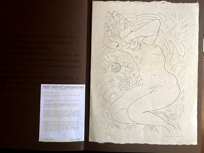 Henri Matisse Lithograph 1960 Coa Contract Signed