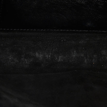 Saint Laurent Classic Monogram Tassel Clutch Crocodile Embossed Leather Long