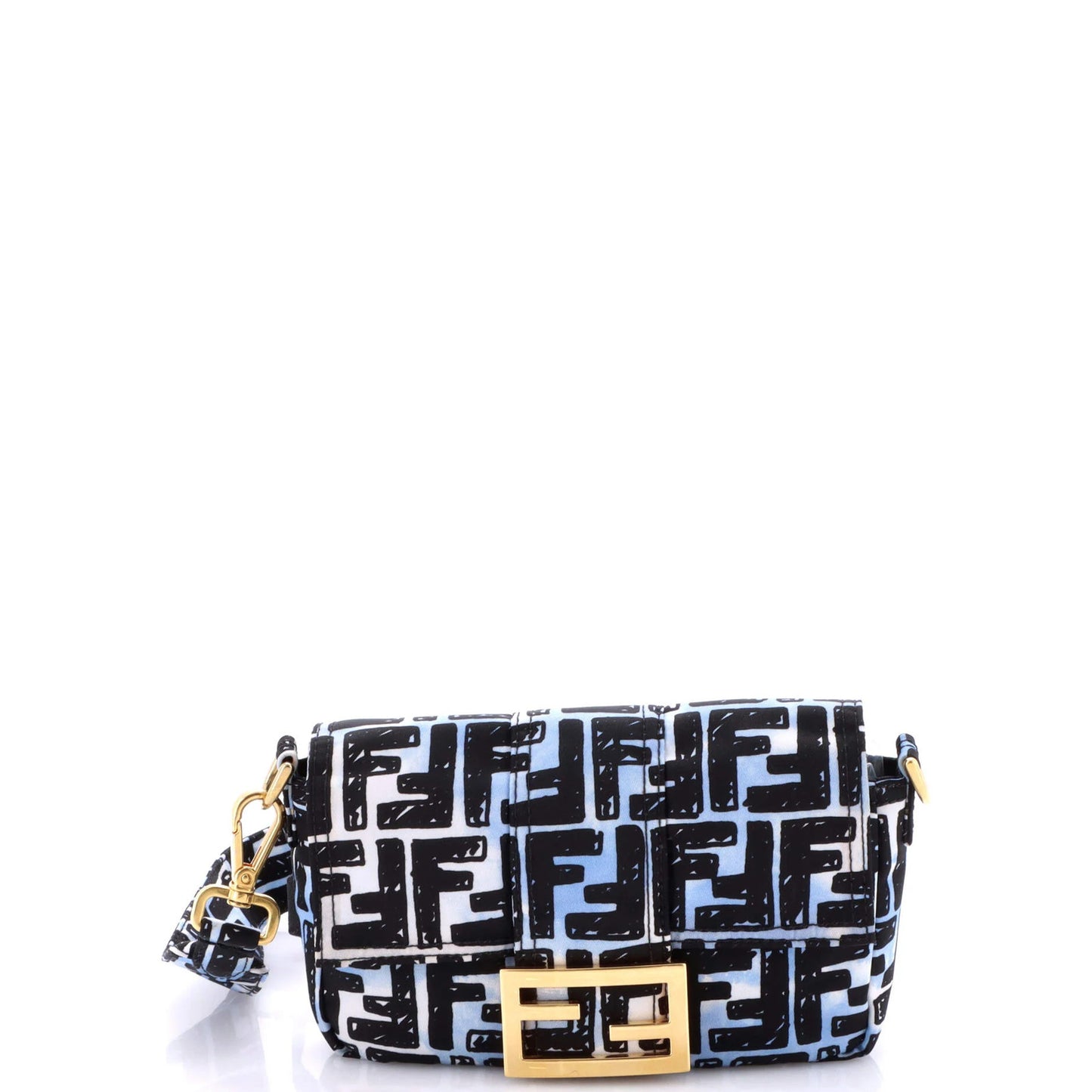 Fendi Baguette Convertible Belt Bag Printed Nylon Mini