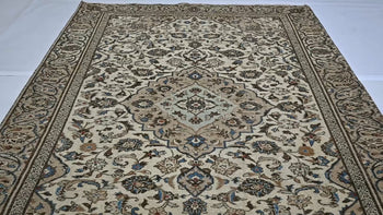 Hand-Knotted Semi-Antique Oriental Rug Muted