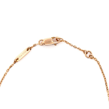 Van Cleef & Arpels Sweet Alhambra Heart Bracelet 18K Rose Gold With Carnelian