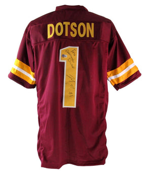 Jahan Dotson Autographed/Inscr Maroon Custom