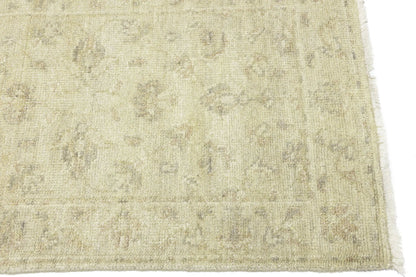 Handmade Wool Oriental Runner Rug Muted Floral