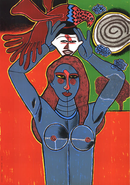 Corneille La Sensualite Du Sensible " Serigraph Contemporary