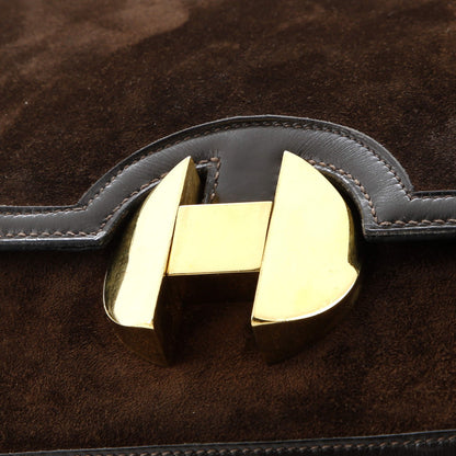 Hermes 2002 Shoulder Bag Doblis Suede With Evercalf 20