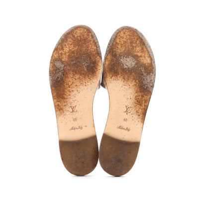 Louis Vuitton Women'S Lock It Flat Mule Sandals Damier