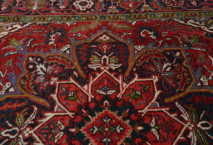 Tribal Handmade Oriental Rug 6'7X9 Ft Red Vintage