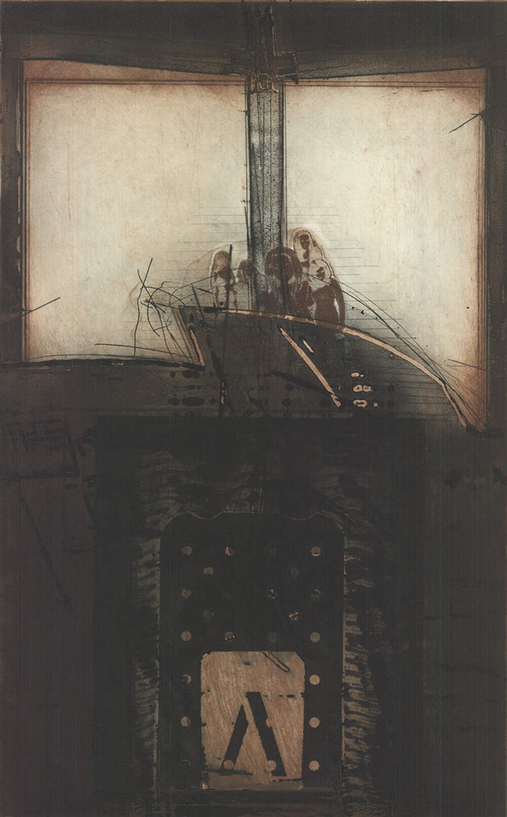 Karl Fred Dahmen Untitled Signed " Etching Contemporary 500