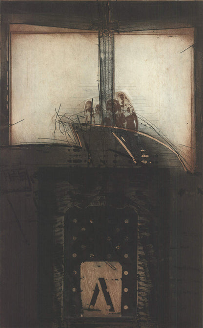 Karl Fred Dahmen Untitled Signed " Etching Contemporary 500