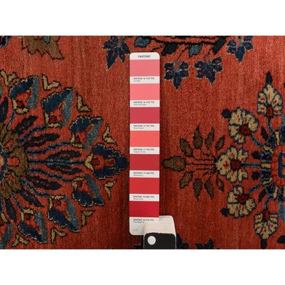 2'7"X10' Red Antique Zoroastrian Saroogh Wool Hand Knotted Runner Rug