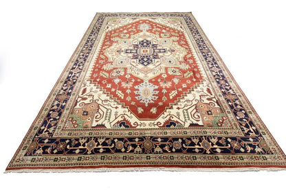 12X18 Ft Oversized Handmade Heriz Serapi Rug