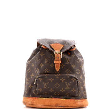 Louis Vuitton Vintage Montsouris Backpack Monogram Canvas Mm