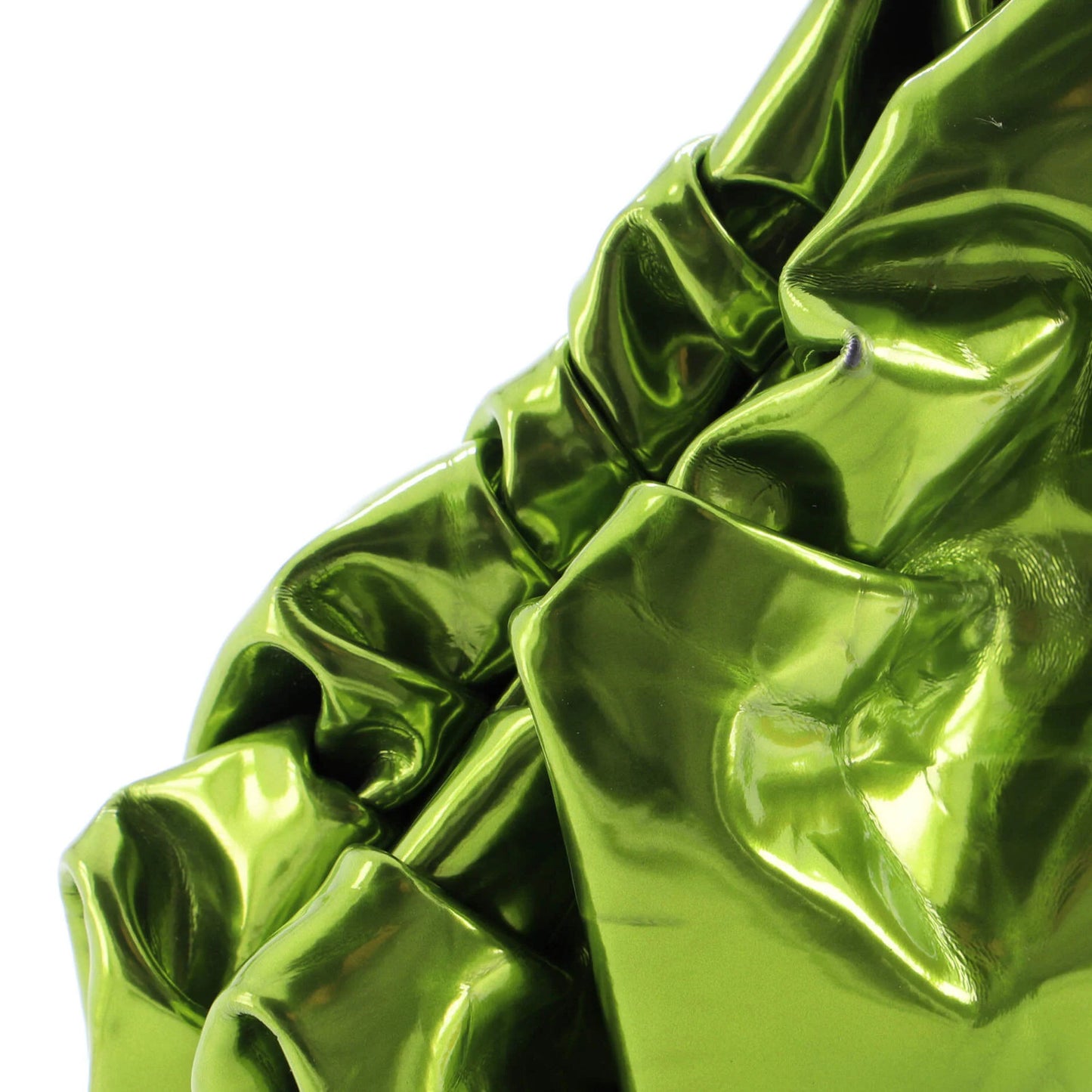 Bottega Veneta The Pouch Crinkled Metallic Patent Teen