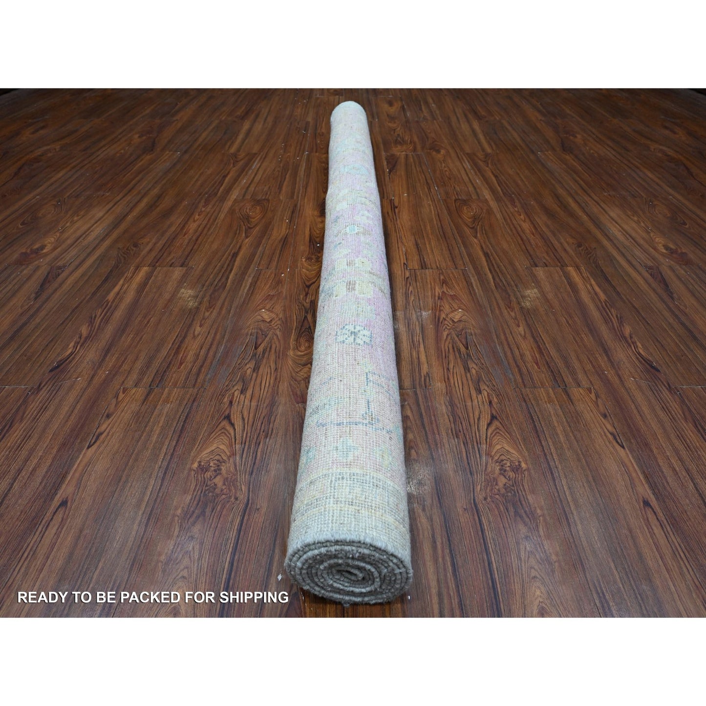 6'4"X9'2" Carolina Blue Afghan Angora Oushak Vegetable Dyes Oriental Rug