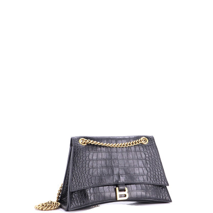 Balenciaga Crush Chain Flap Bag Leather Medium
