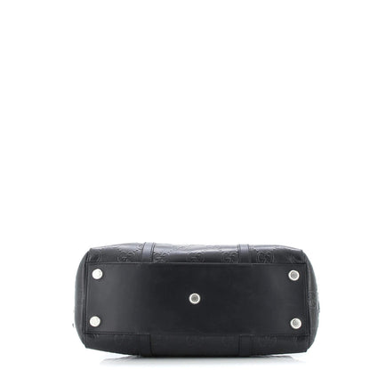 Gucci Tote Bag Gg Embossed Perforated Leather