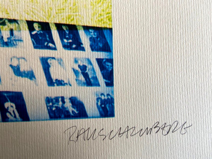 Robert Rauschenberg Lithograph Certified Numbered Stamp