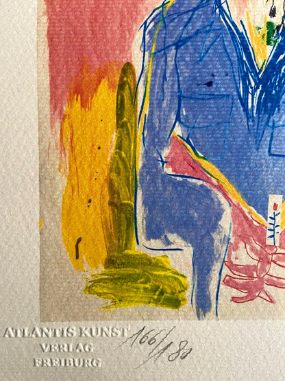 Jean-Michel Basquiat Lithograph Signed Numbered In Pencil