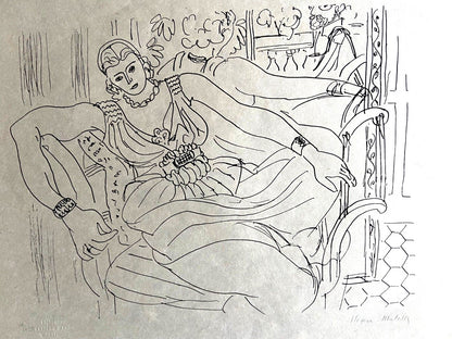 Henri Matisse Lithograph Coa Signed Contract Numbered By Hand