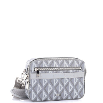 Christian Dior Safari Messenger Bag Cd Diamond Coated Canvas