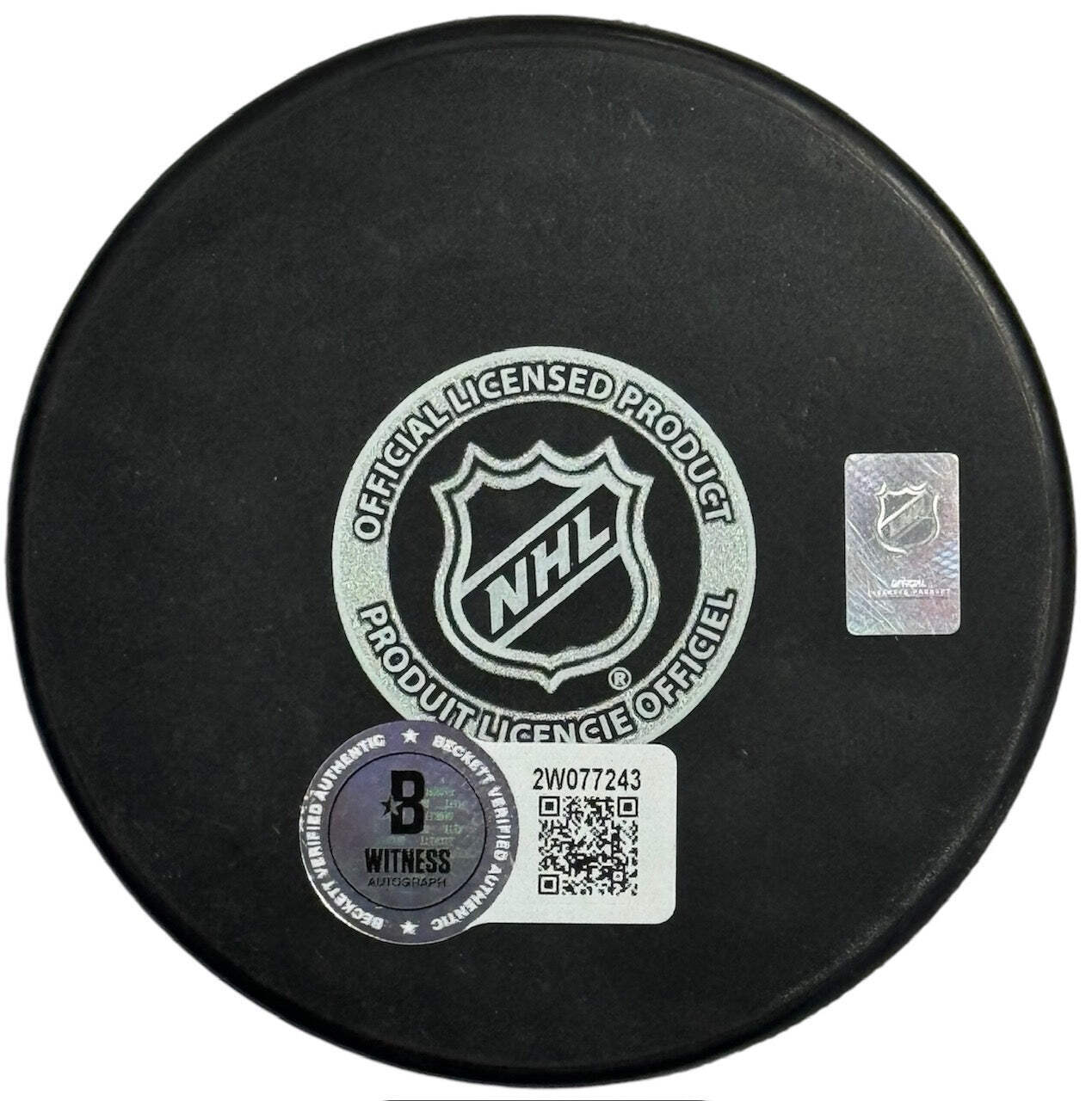 Sergei Bobrovsky Autographed "24 Sc Champs" Florida Panthers Puck (Beckett Witne